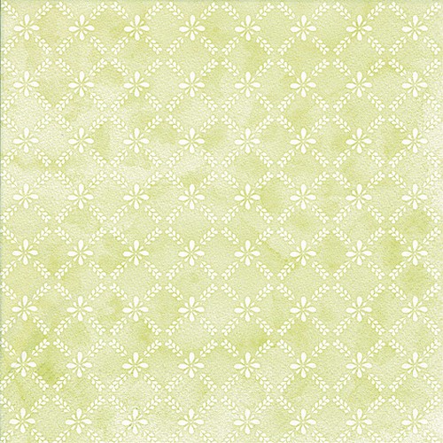 20 Servietten Maria soft green - Florales Gittermuster grün 33x33cm