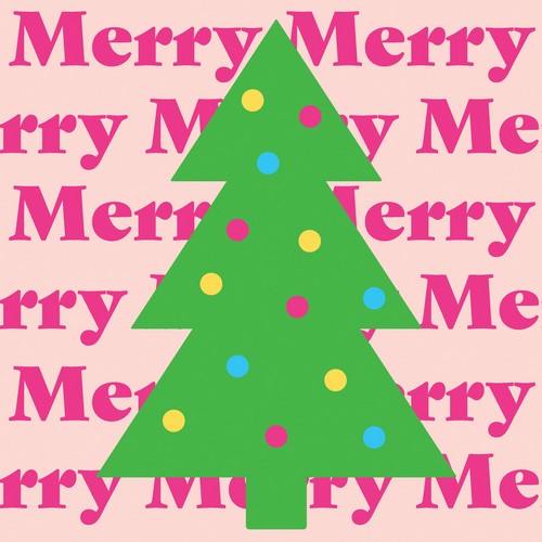 20 Servietten Christmas Merry - Tanne auf Merry 33x33cm