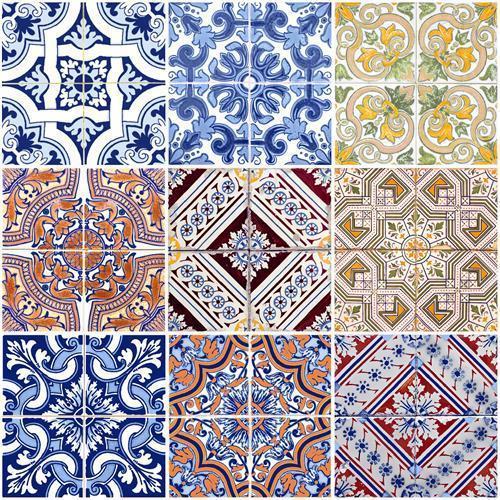 RP 20 Cocktailservietten Tiles - Mandala quadratisch 24x24cm