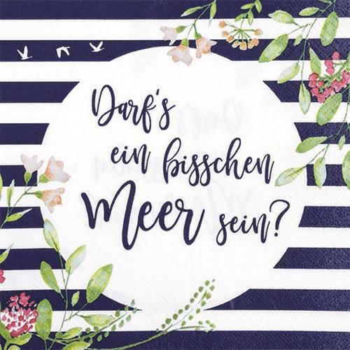 20 Servietten Meer sein 33x33cm