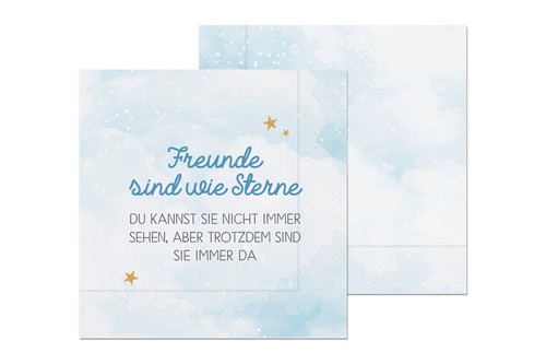 20 Servietten Freunde - sind immer da 33x33cm