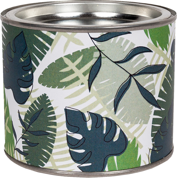 Dosenkerze mit Duft Oriental Spirit - Tropical Leaves - Tropische Blätter Ø10cm, Höhe 8,1cm