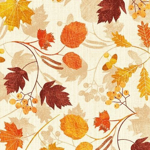 20 Servietten Autumn Grace – Herbstliche Struktur der Blätter 33x33cm