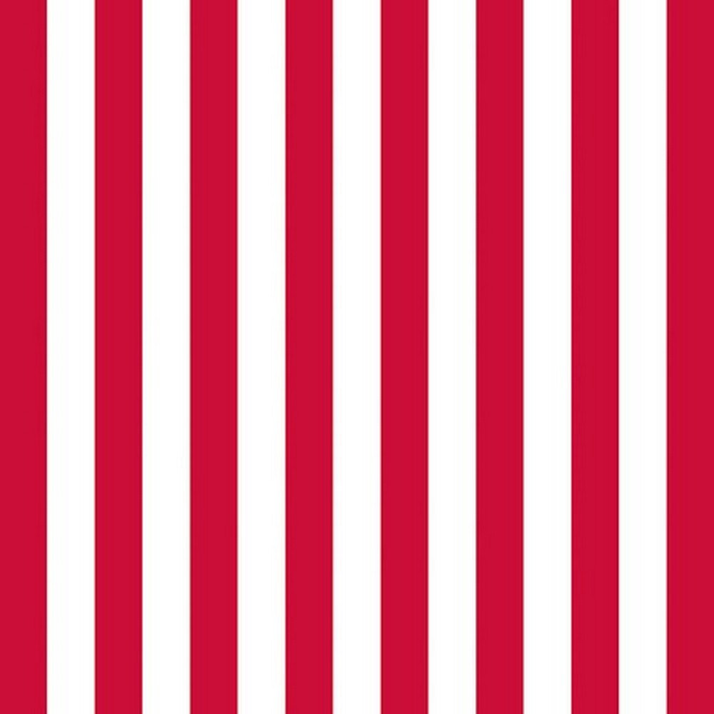 20 Servietten Stripes red - Streifen rot/weiß 33x33cm