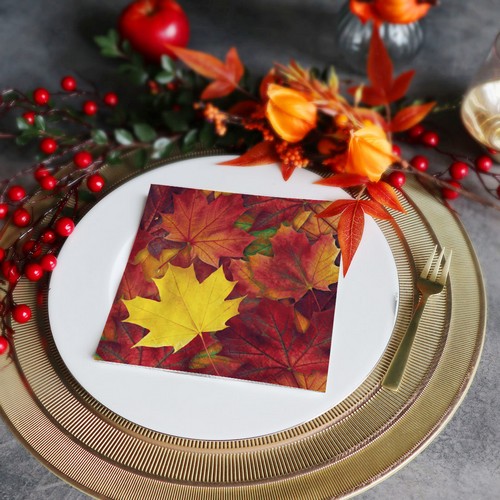 20 Servietten Harvest harmony - Herrliche Herbstblätter 33x33cm