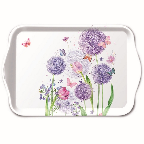 Tablett klein Flower Beauty - Lila Löwenzahn 20,8x13,6cm