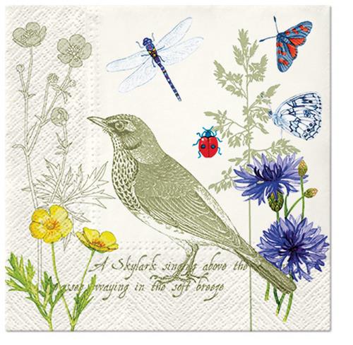 20 Servietten Summer Letter - Sommer-Botschaft 33x33cm