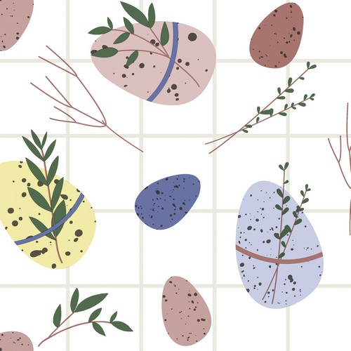 20 Servietten Egg Charm - Eier mit kleinen Zweigen 33x33cm