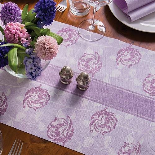 Tischläufer Cottone Plus Cloe flieder 40cm x 24m