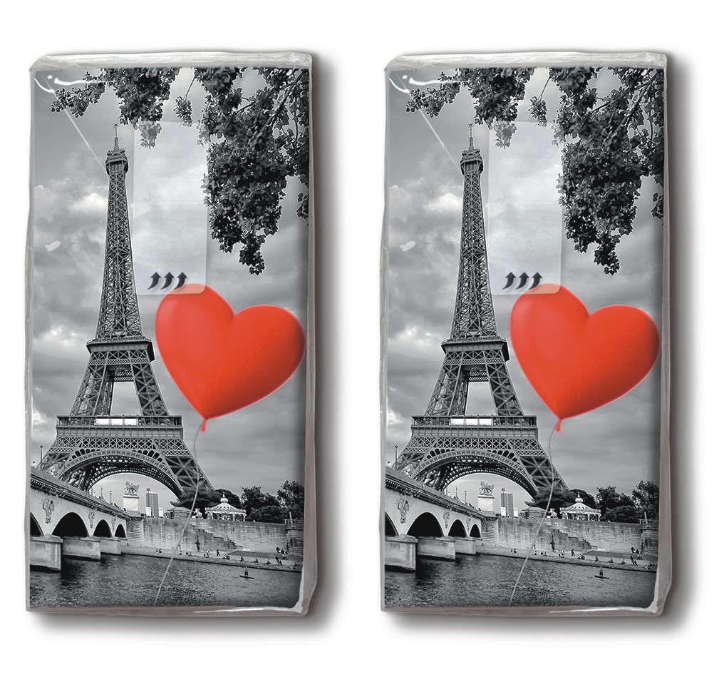 2x 10 Taschentücher City of Love - Liebe liegt in der Stadt