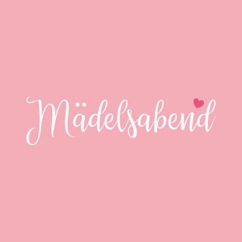 20 Servietten Mädelsabend - Mädelsabend auf rosa 33x33cm