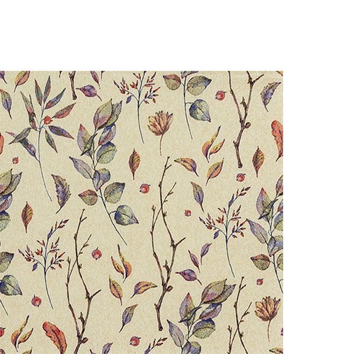 20 kleine Cocktailservietten Colored Leaves - Farbige Blätter Eco 25x25cm