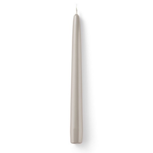 Spitzkerze rund Uni taupe Ø2,4cm, Höhe 24cm