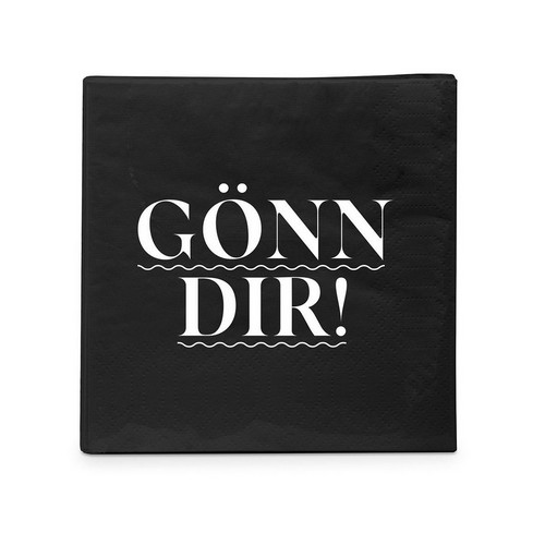 20 kleine Cocktailservietten Gönn Dir 25x25cm