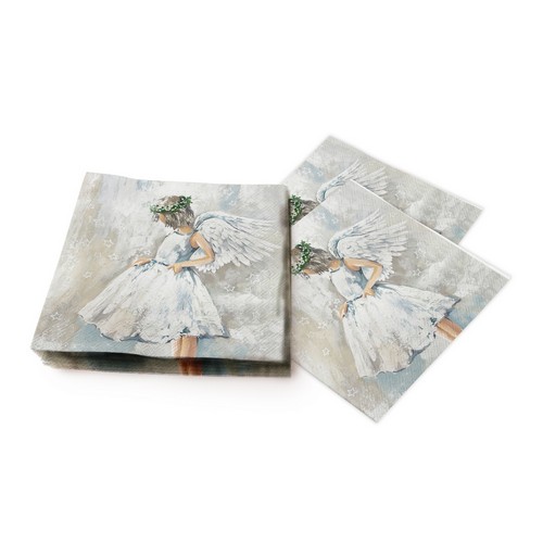 20 Servietten My Angel - Reiner, ruhiger Engel 33x33cm