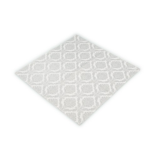 20 Servietten Elegant silver - Muster silber 33x33cm