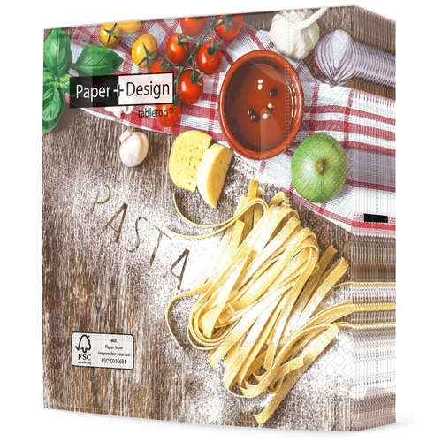 20 Servietten Pasta time - Zeit für leckere Pasta 33x33cm