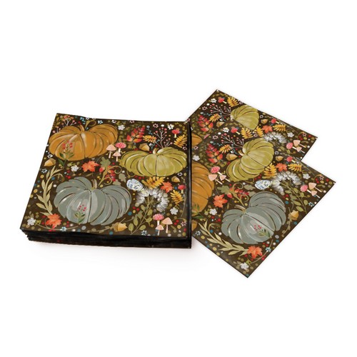 20 Servietten Pumpkin Aurelia - Moderne Herbstelemente 33x33cm