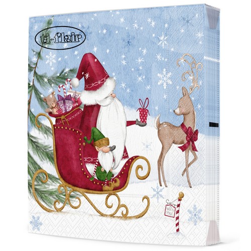 20 Servietten At the North Pole - Auf zum Nordpol 33x33cm