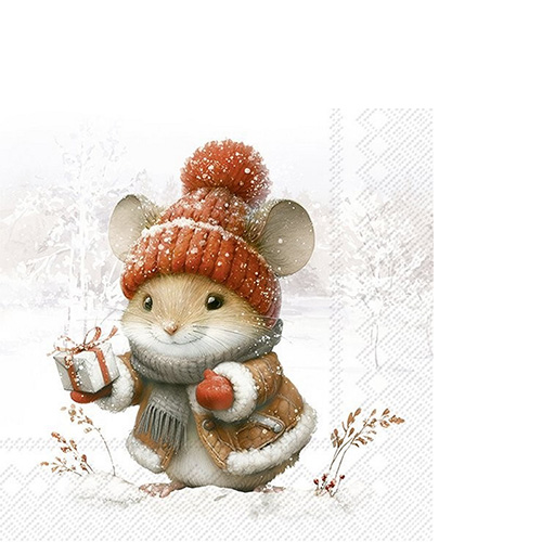 20 kleine Cocktailservietten Elli and Becky 25x25cm