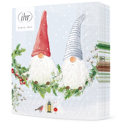 20 Servietten Two little Friends - Lustiges Wichtelpaar 33x33cm