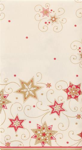Mitteldecke Stars & Swirls gold - Sterne & Wirbel gold 80x80cm