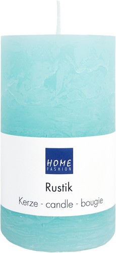Kerze Stumpen Rustik mint Ø 6cm, Höhe 10cm