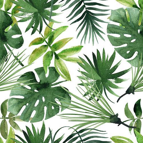 20 Servietten Monstera - Mischung aus Palmenblätter 33x33cm
