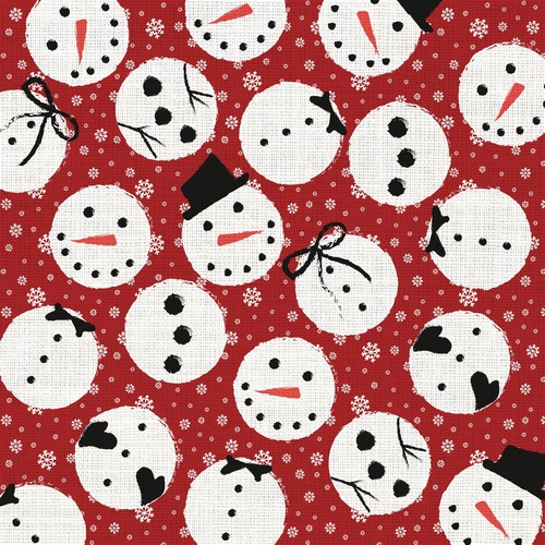 20 Servietten Jolly snowman - Einzelne Schneemannteile 33x33cm