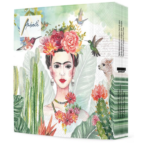 20 Servietten Dorothy - Frau zwischen exotischer Natur 33x33cm