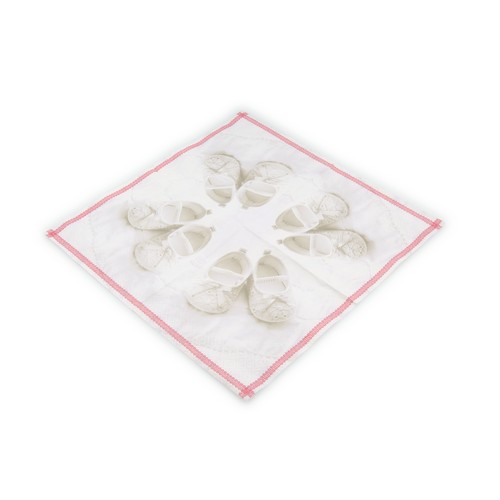 RP 20 Servietten Follow Me rosa - Babyschuhe rosa 33x33cm
