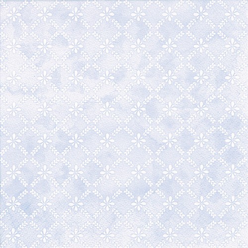 20 Servietten Maria dusty blue - Florales Gittermuster blau 33x33cm