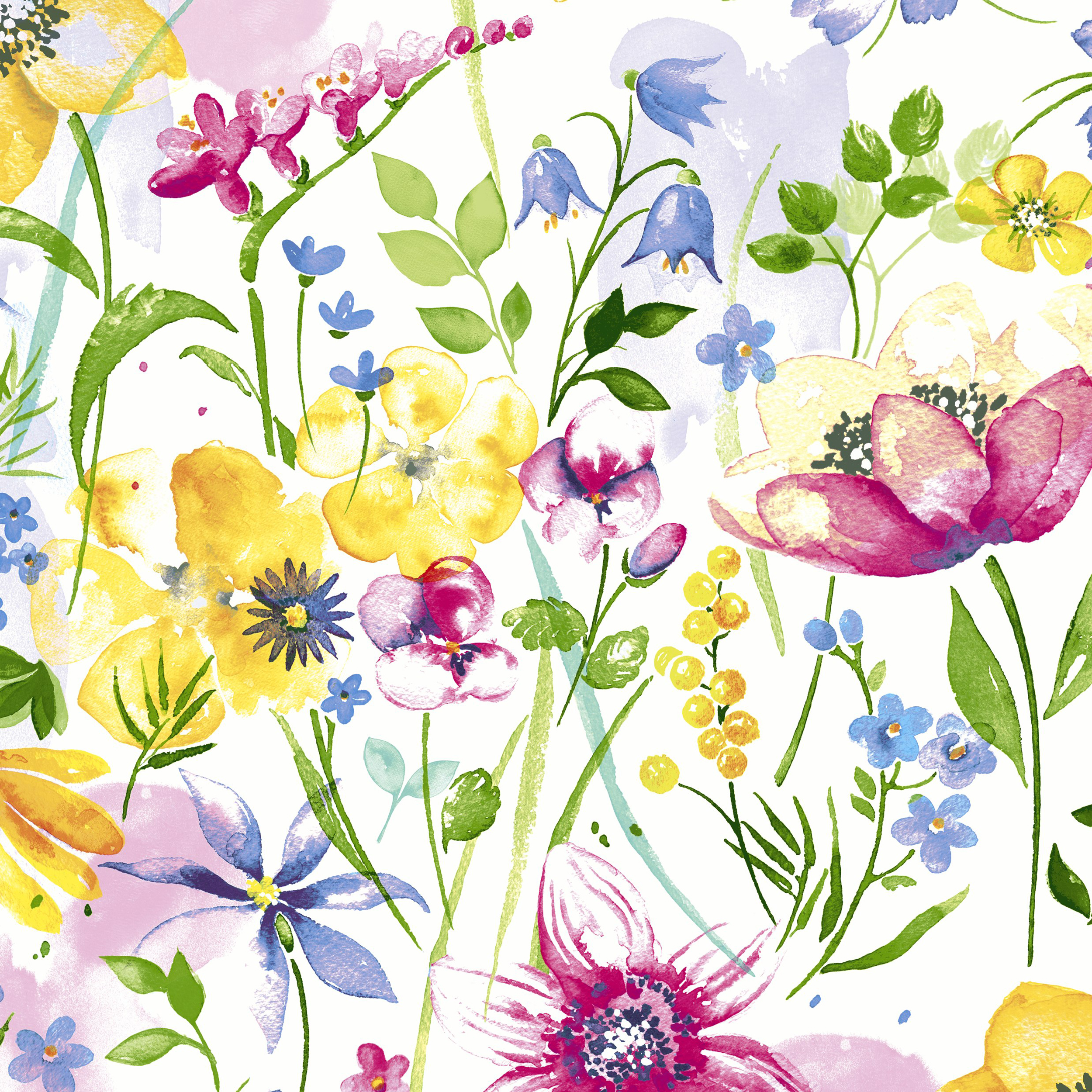 20 Cocktailservietten Flower Meadow – Mischung an Blumen 24x24cm