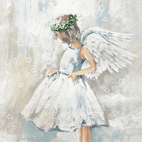20 Servietten My Angel - Reiner, ruhiger Engel 33x33cm