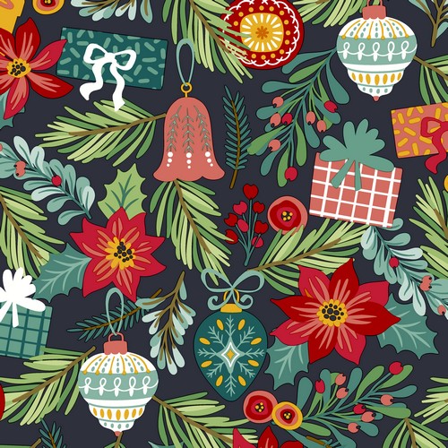 20 Servietten Flourish Xmas Tree - Anhänger und Zweige vom Baum 33x33cm