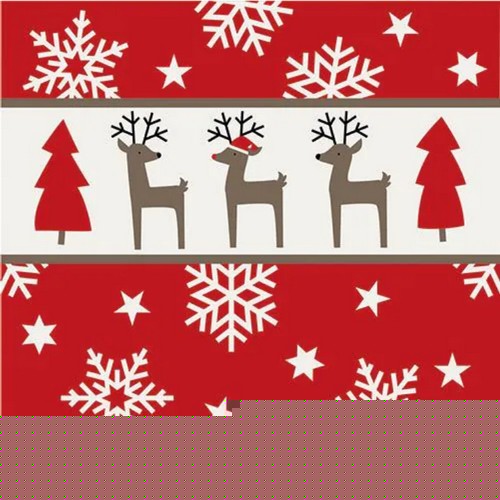 20 Servietten Rudi - Skandinavisches Design 33x33cm