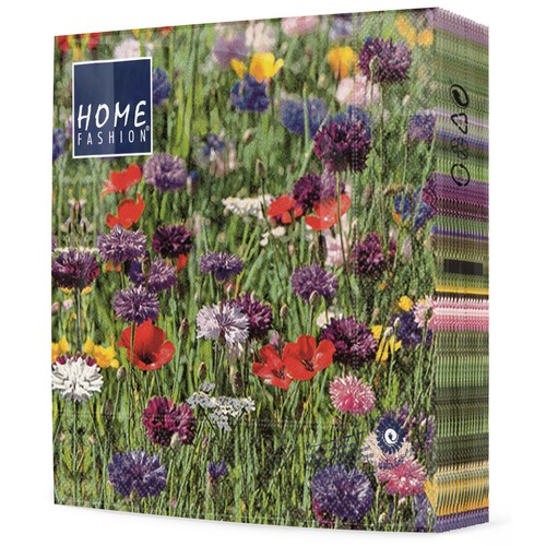 20 Servietten Flower Field - Buntes Blumenfeld 33x33cm