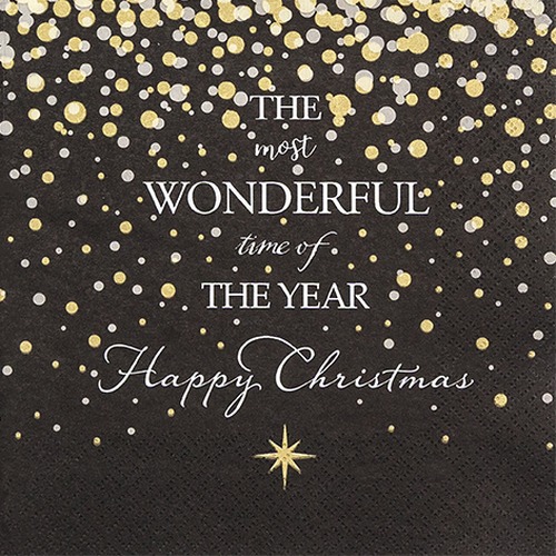 20 Servietten Christmas Glamour - Schöne Weihnachtszeit mit Glamour 33x33cm