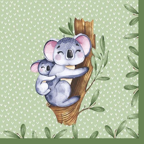 20 Servietten Koalas 33x33cm