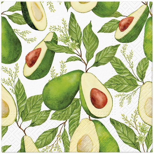 20 Servietten Avocado Fever - Traum von Avocado 33x33cm