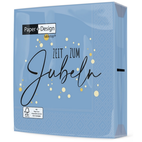 20 Servietten Jubeln - Zeit zum Jubeln 33x33cm
