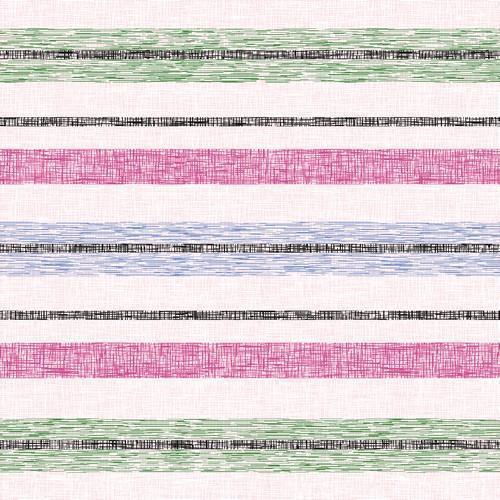 20 Servietten Linen Candy - Bunt gemalte Streifen 33x33cm