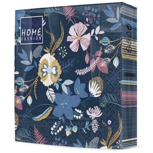 20 Servietten Flores - Zusammenkunft der Blätter und Blüten 33x33cm