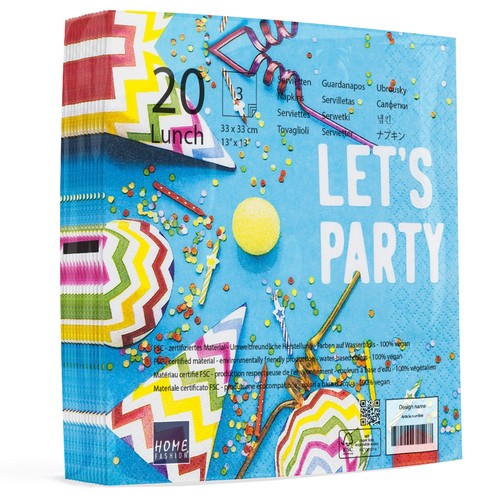 Ambiente Papierservietten „Paradise Delight“ – 3-lagig, Bedruckt, 33 X 33 Cm, 20 Stück
