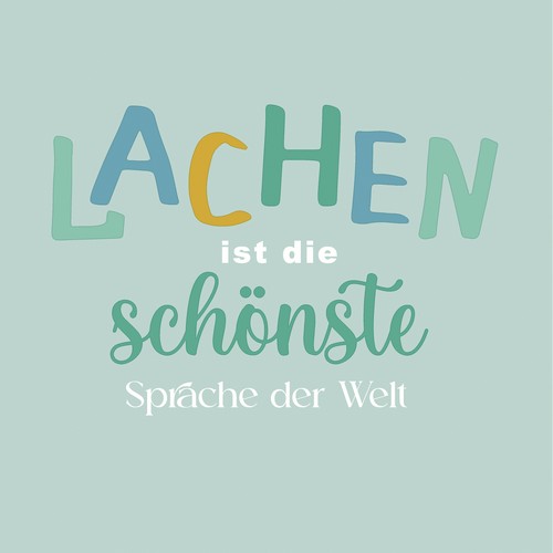 20 Servietten Lachen - Schönste Sprache 33x33cm