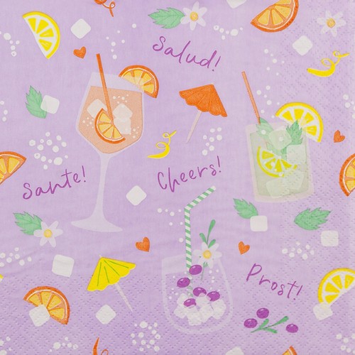 20 Servietten Cocktail Party - Party mit Cocktails 33x33cm