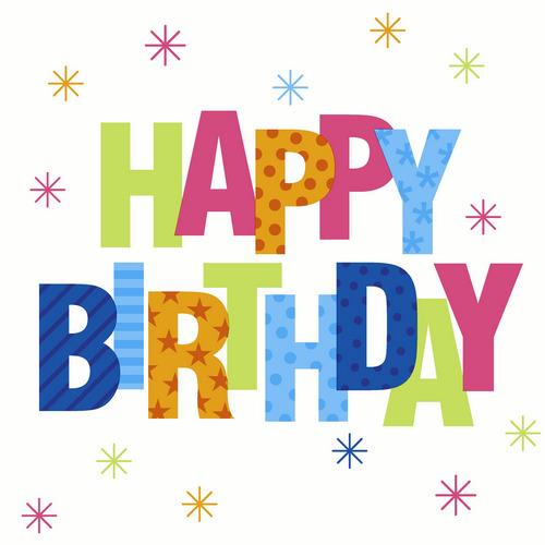 20 Servietten Birthday Stars – Happy Birthday mit Sterne 33x33cm