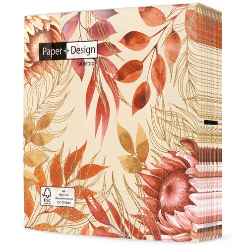 20 Servietten Fall blossom - Moderne Herbstszene 33x33cm