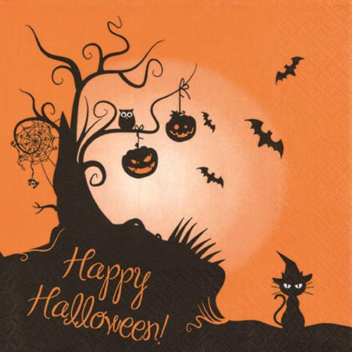 20 Servietten 2 in 1 Halloween 33x33cm