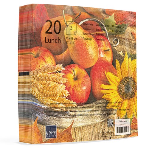 20 Servietten Thanksgiving - Erntedankfest 33x33cm